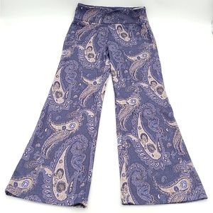 💙NEW Maeve Anthropologie Maria Paisley Metallic Pants